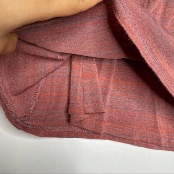 Dolan Womens Size Petite XS Light Red Off The Shoulder Ruffle 3/4 Sleeve Blouse - Picture 9 of 12